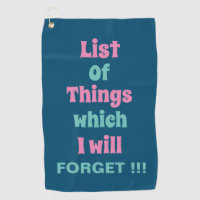 Funny Reminder for Forgetful People Don't Forget