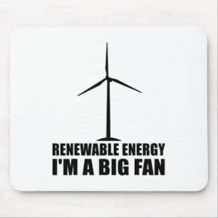 Funny Renewable Energy Environmental Gift Cool Win Mouse Pad