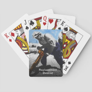 Funny Replacement Dentist Construction Worker Playing Cards