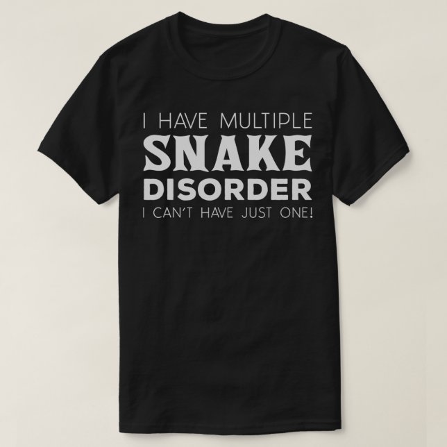 Funny Reptile Breeeder Snake Owner Gift Snake Diso T-Shirt (Design Front)