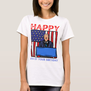 Funny Republican Merry 4th Of July Biden Trump 24 T-Shirt