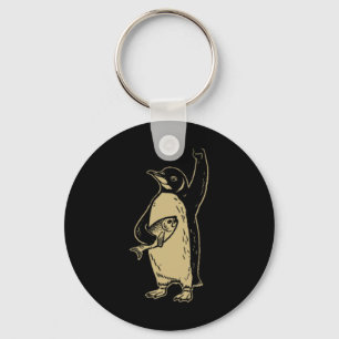 Funny Resist Penguins Protest Against Tariffs (2 S Key Ring
