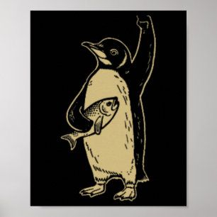 Funny Resist Penguins Protest Against Tariffs (2 S Poster