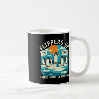 Funny Resist Penguins Protest Against Tariffs  Coffee Mug