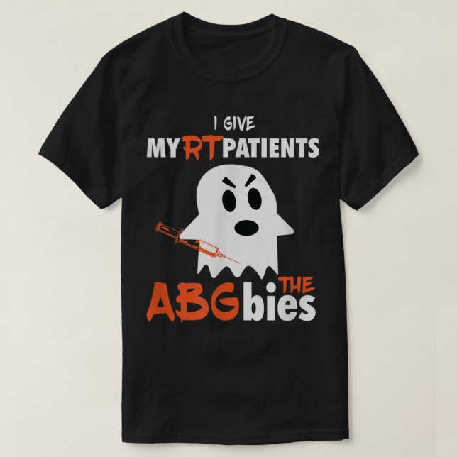 Funny Respiratory Therapist ABGbies Halloween RT G T-Shirt (Design Front)