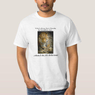 Funny Resting Leopard T-shirt