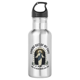 Funny Resurrection Cave Quote Vintage Engraving De 532 Ml Water Bottle