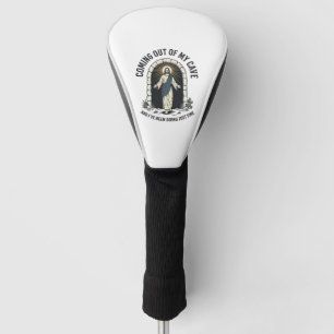 Funny Resurrection Cave Quote Vintage Engraving De Golf Head Cover