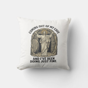Funny Resurrection Cave Vintage Engraving Shirt De Cushion