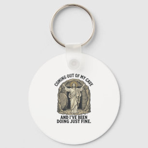 Funny Resurrection Cave Vintage Engraving Shirt De Key Ring