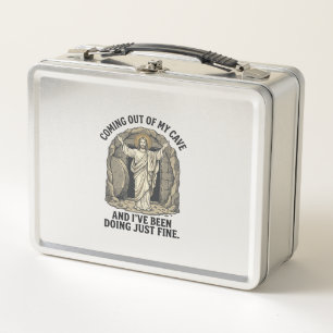 Funny Resurrection Cave Vintage Engraving Shirt De Metal Lunch Box