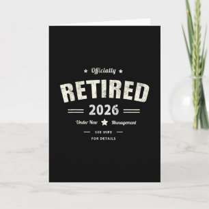 Funny Retired 2026 Beaching Trip Mom Holiday Dad V Card
