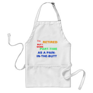 FUNNY RETIRED APRON