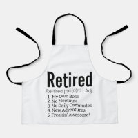 Funny Retired Definition Gift for Retirement Gag