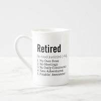 Funny Retired Definition Gift for Retirement Gag 
