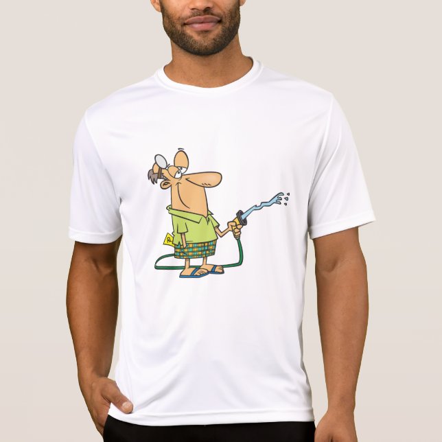 Funny Retired Doctor Gardening Garden Hose T-Shirt (Front)