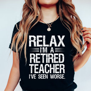 Funny Retired English Teacher Birthday White T-Shirt