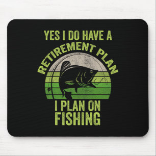 Funny Retired Fishing Shirt For Men  Mouse Pad