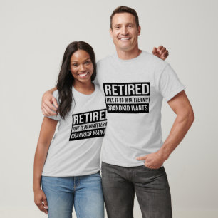 Funny retired Grandkids word art T-Shirt