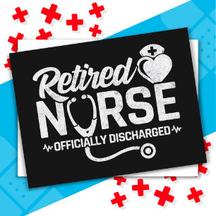 Funny Retired Nurse Joke Nursing Retirement Postcard