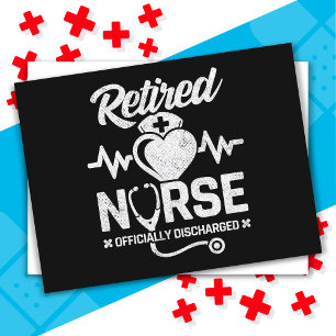 Funny Retired Nurse Joke Nursing Retirement Postcard