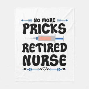 Funny Retired nurse- Nursing Retirement Party Gag Fleece Blanket