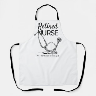 Funny Retired Nurse RN Retirement Medical  Apron