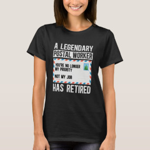 Funny Retired Postal Worker Retirement Mailman Ret T-Shirt