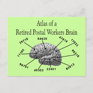 Funny Retired Postal Worker T-Shirts and Gifts Postcard