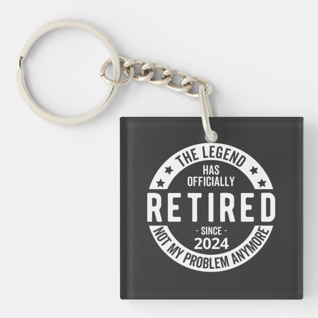 funny retirement 2024 key ring (Front)