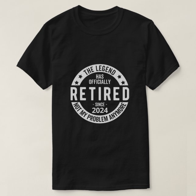 funny retirement 2024 T-Shirt (Design Front)