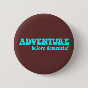 Funny retirement 6 cm round badge