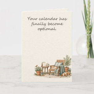 Funny Retirement Calendar Card