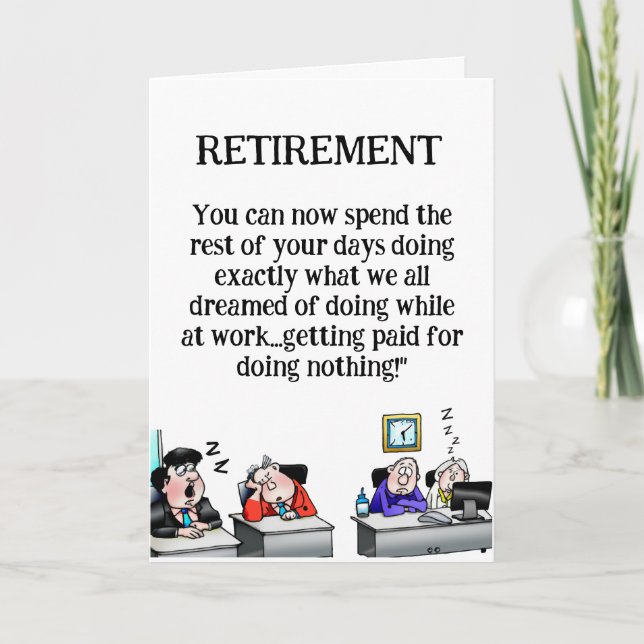 Funny Retirement Card (Front)