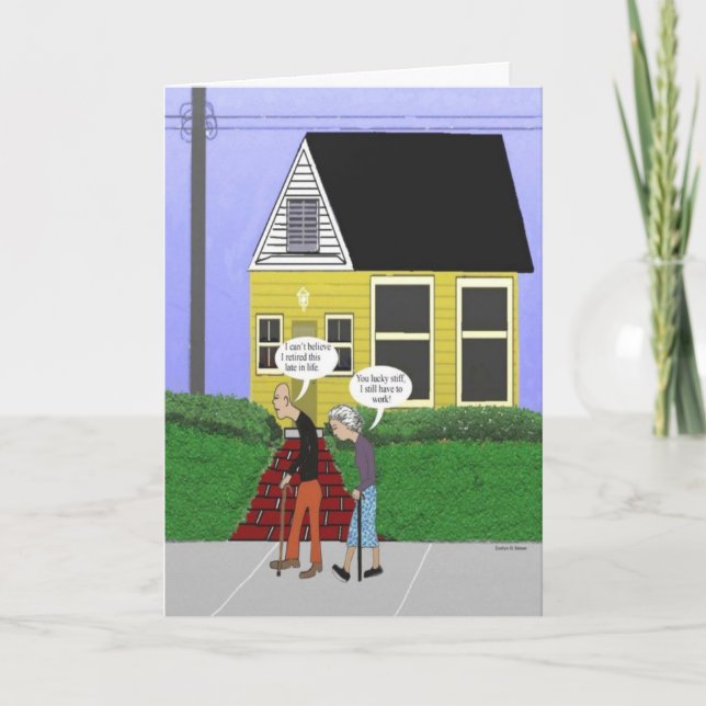 Funny retirement Card (Front)