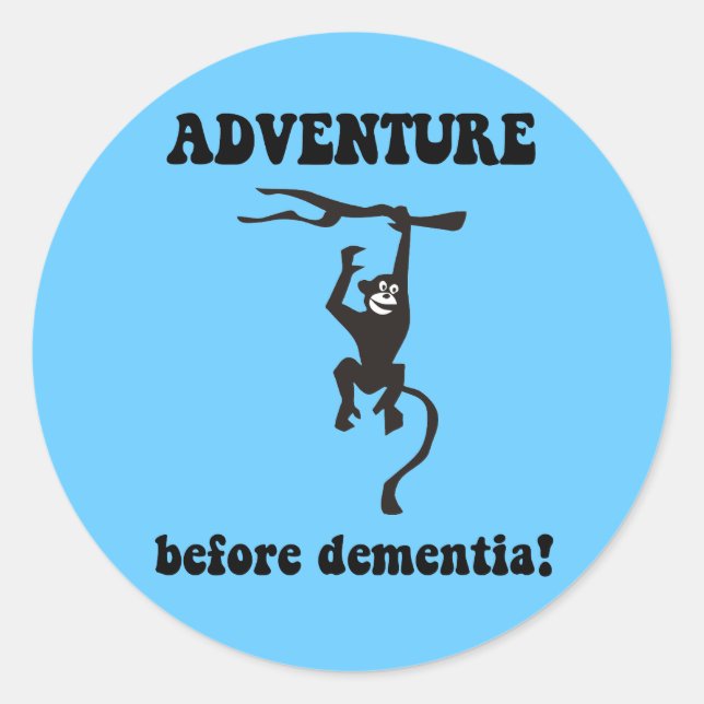 Funny retirement classic round sticker (Front)