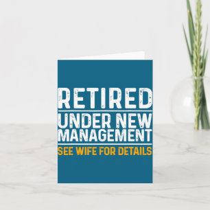 Funny Retirement Design Men Dad Retiring Party Card