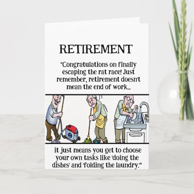 Funny Retirement for Card (Front)