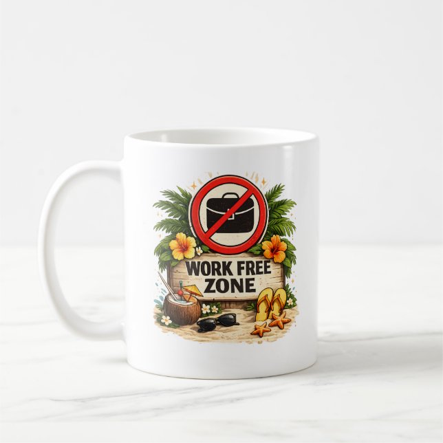 Funny Retirement Gift for Coworker Coffee Mug (Left)