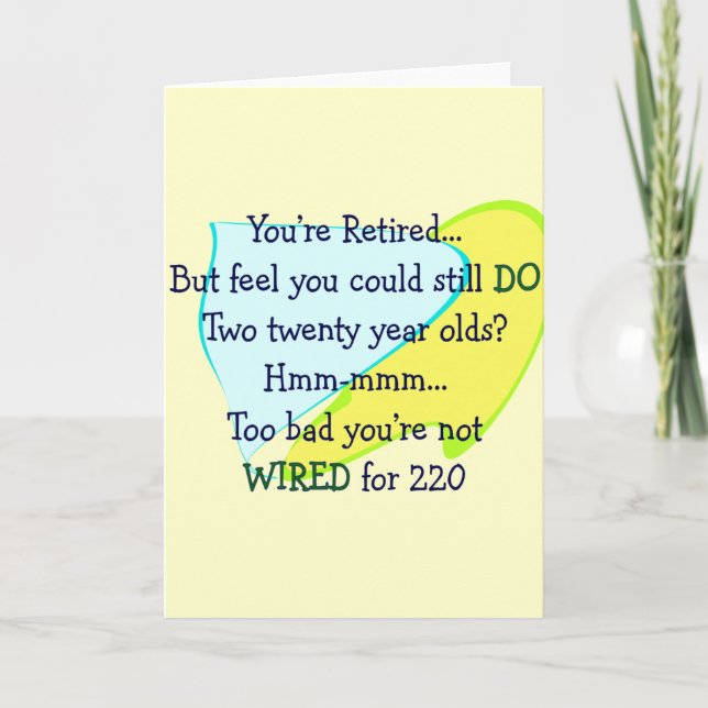 Funny Retirement gifts Card (Front)
