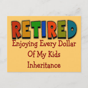 Funny Retirement Gifts Postcard
