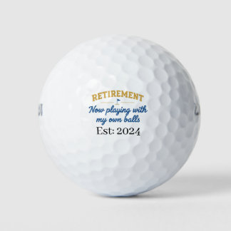 Funny Retirement Golf Ball