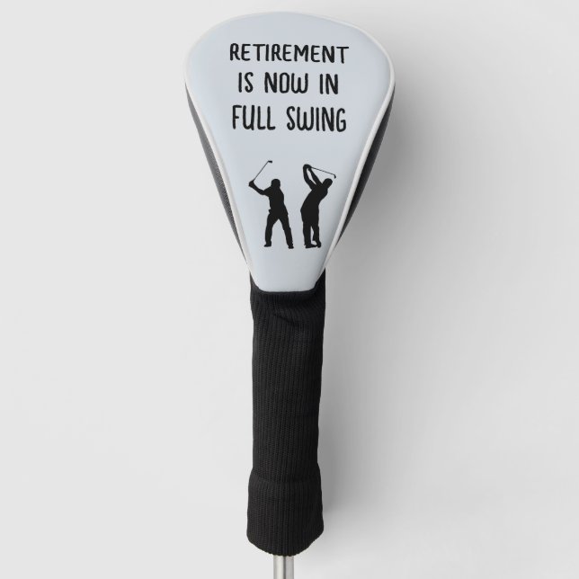 Funny Retirement Golf Head Cover (Front)
