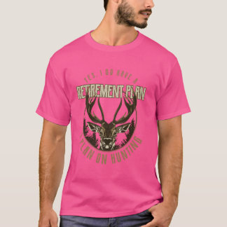 Funny Retirement Grandpa Hunting Deer Elk Retired  T-Shirt