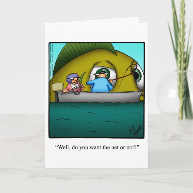 Funny Retirement Humour Greeting Card (Front)