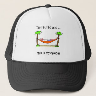 Funny retirement humour trucker hat