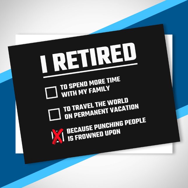 Funny Retirement - I'm Retired - Happy Retirement Postcard (Creator Uploaded)
