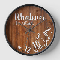 Funny Retirement I'm Retired Rustic Wood