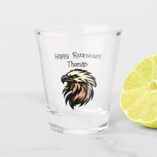 Funny Retirement Joke No More Work Celebration Shot Glass