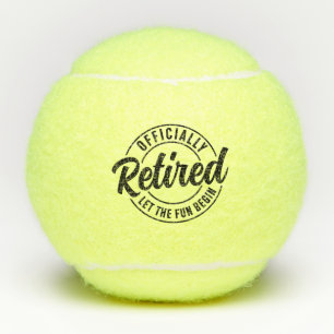 Funny Retirement Officially Retired 2026 Tennis Balls